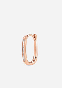 Diamond Oval Lock Hoop