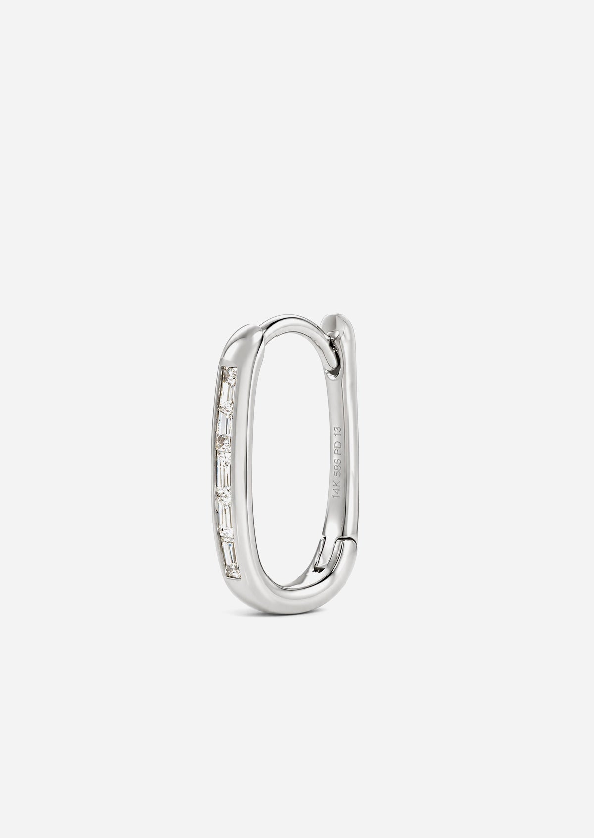 Diamond Oval Lock Hoop