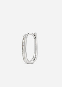 Diamond Oval Lock Hoop