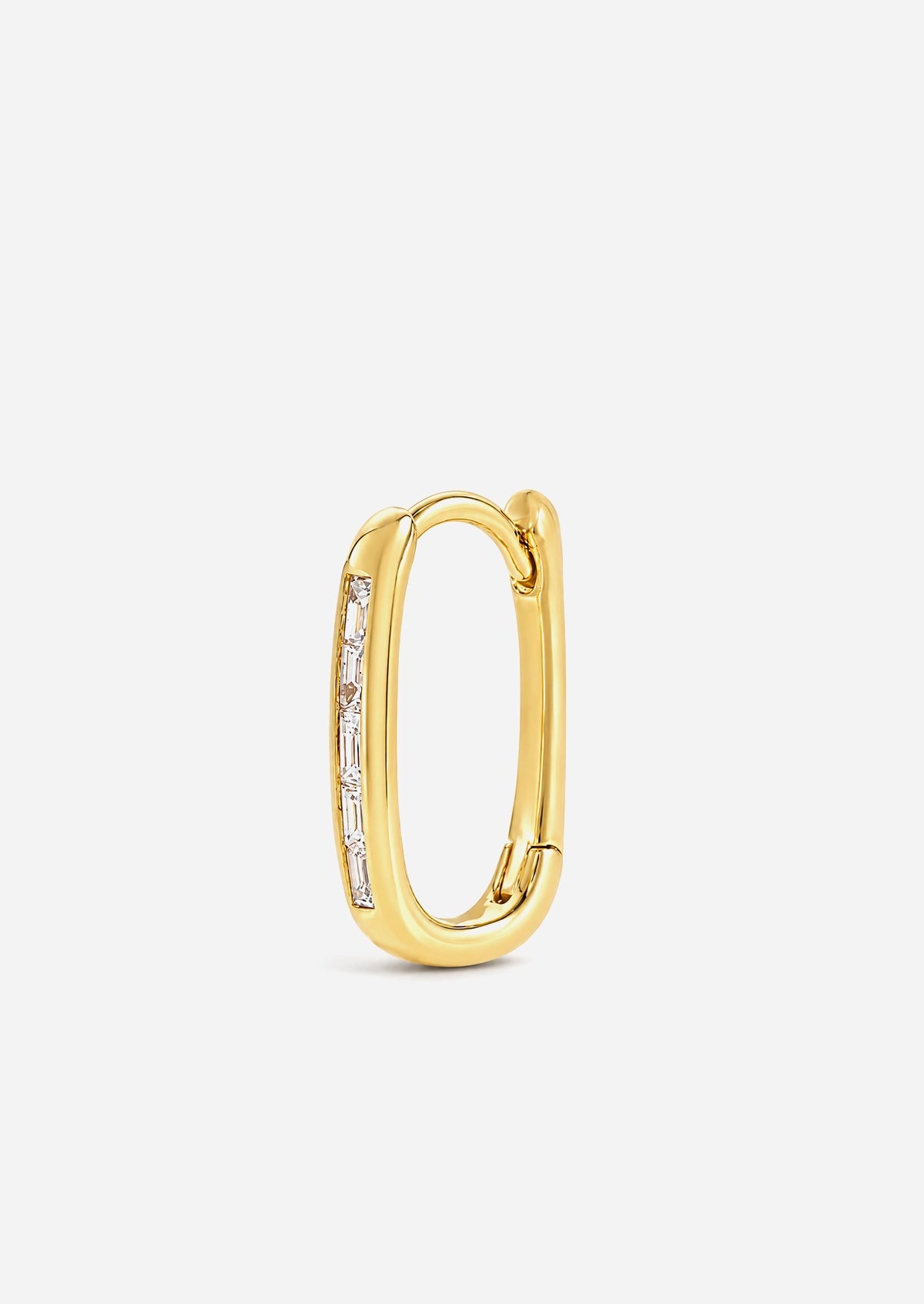 Diamond Oval Lock Hoop