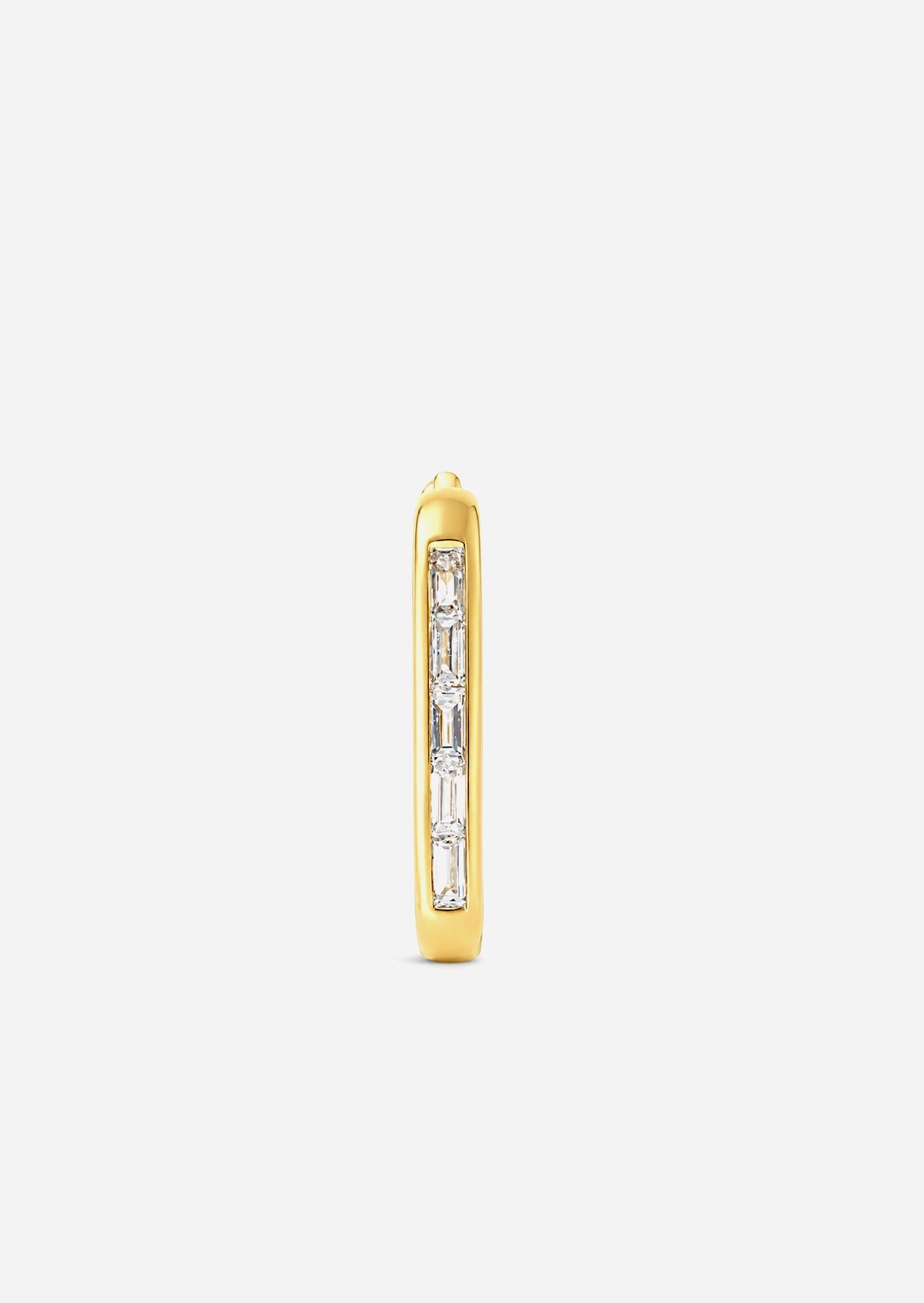Diamond Oval Lock Hoop