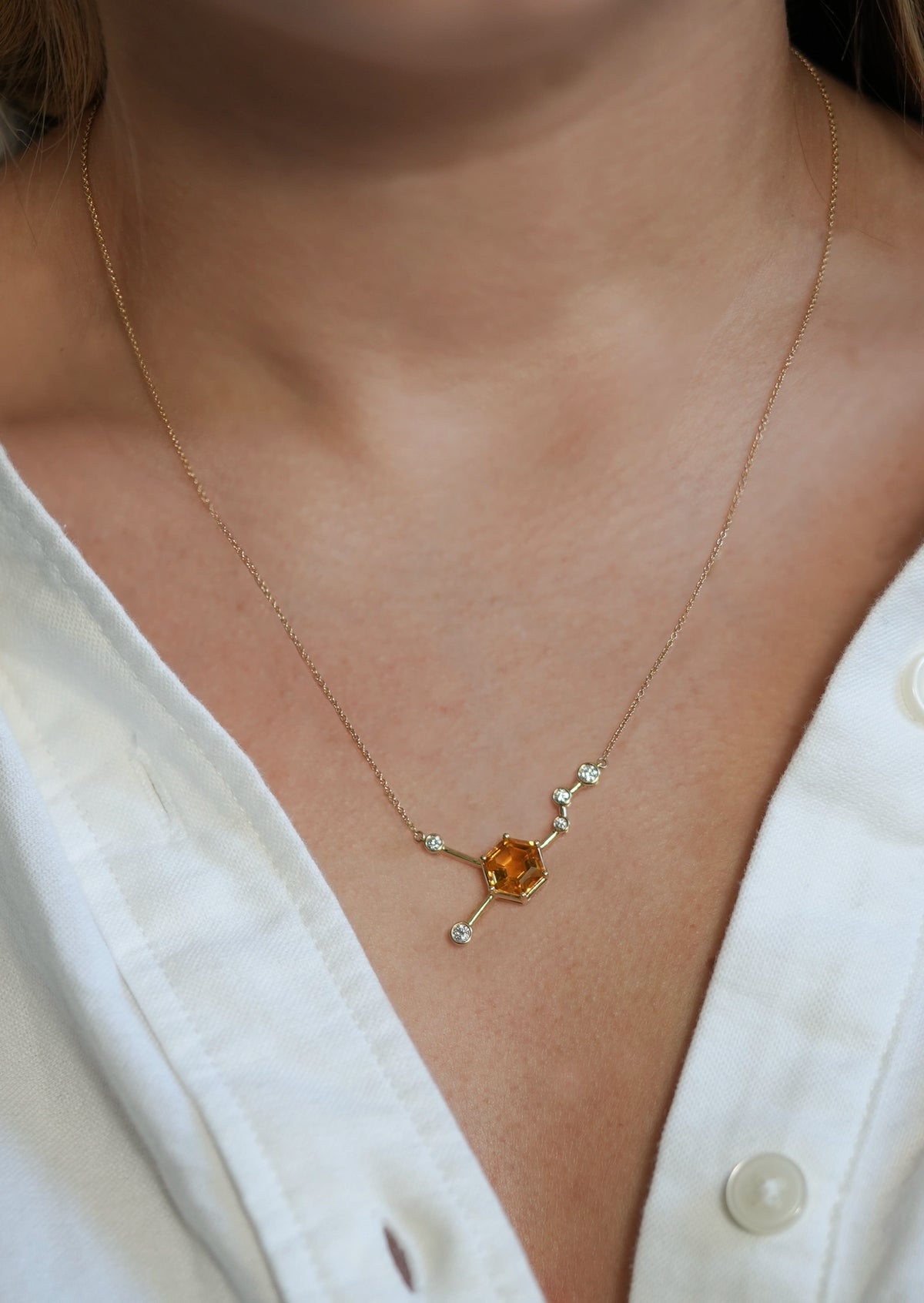 Dopamine Necklace - Citrine
