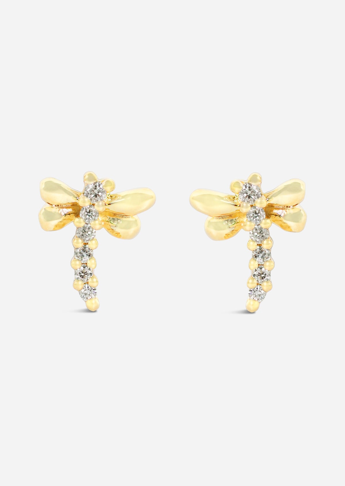 Dragonfly Threaded Flat Back Earring | Single