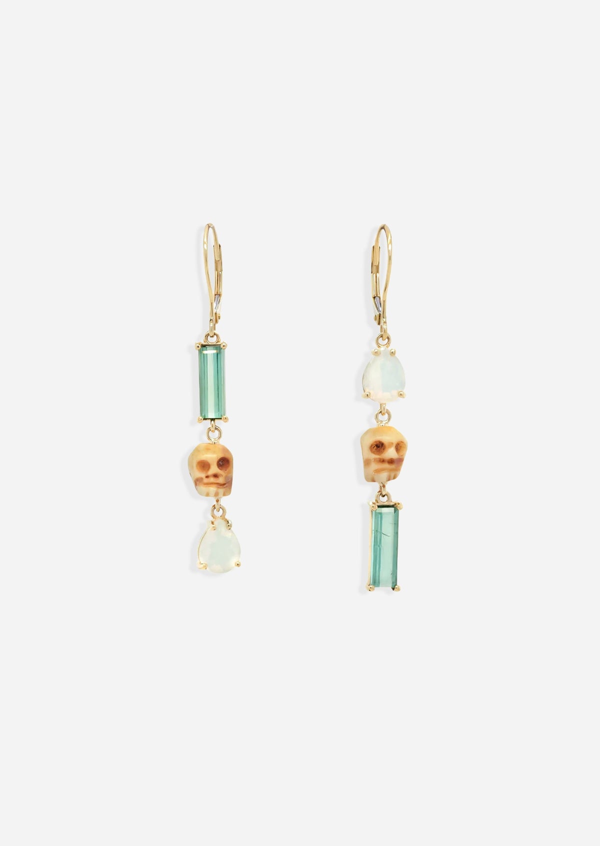 Duat Skull Drop Earrings