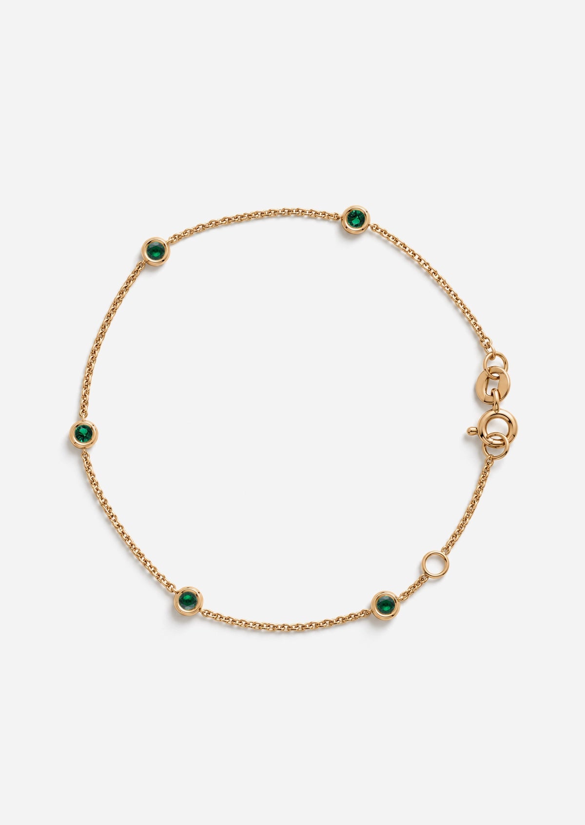 Sacred 5 Emerald Station Bracelet