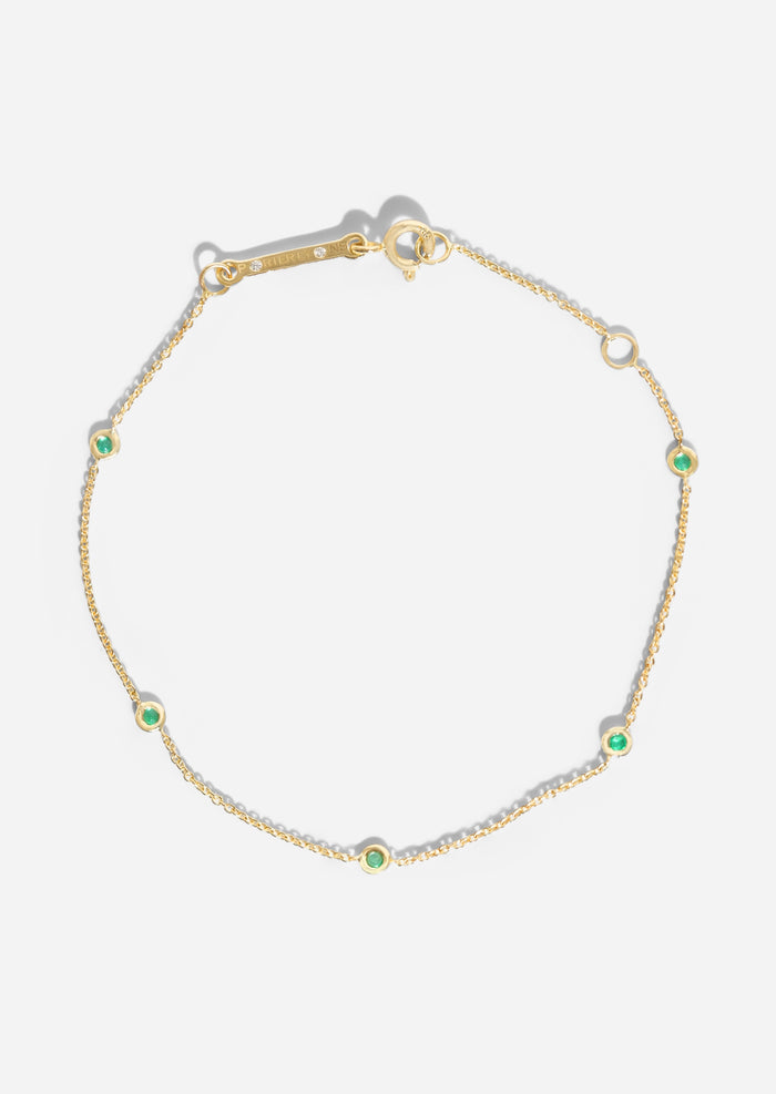 Sacred 5 Emerald Station Bracelet