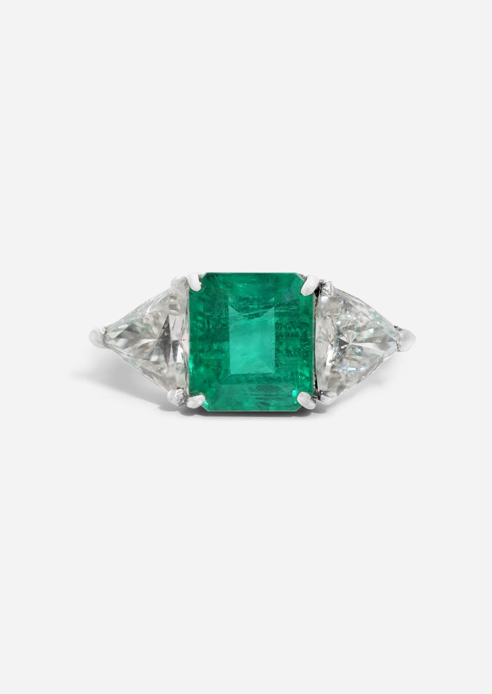Emerald Trilogy Ring