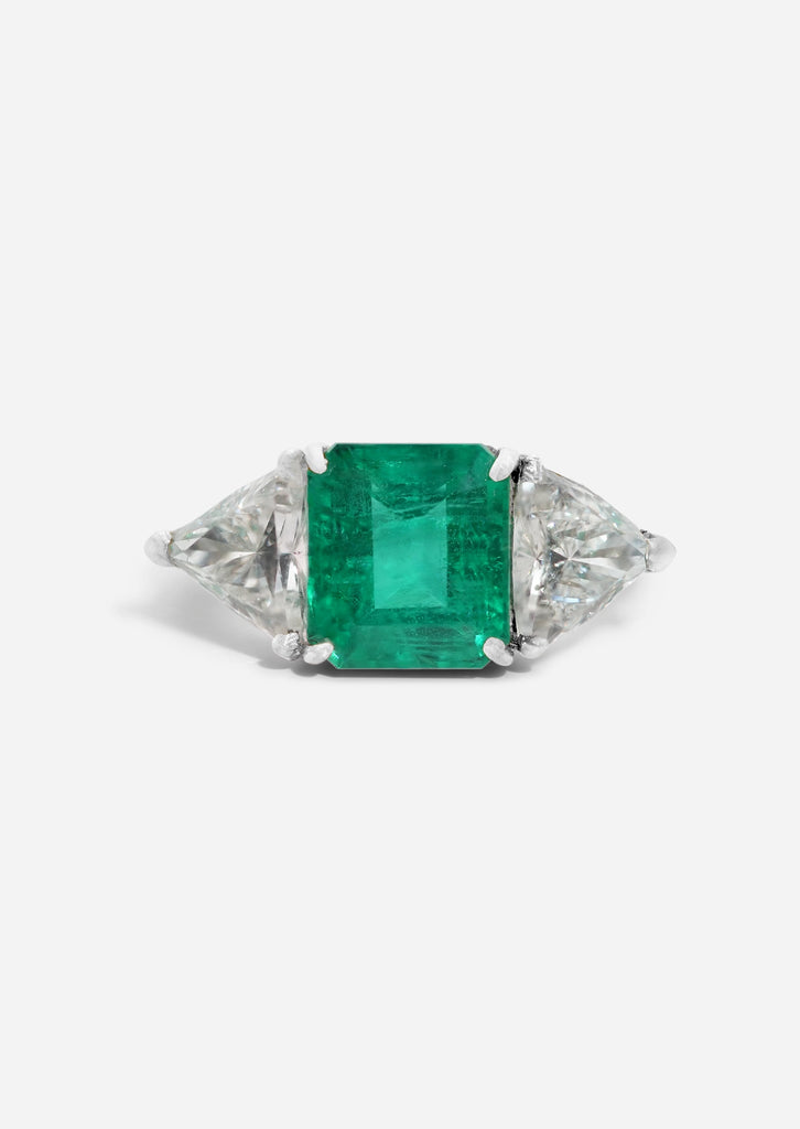 Emerald Trilogy Ring