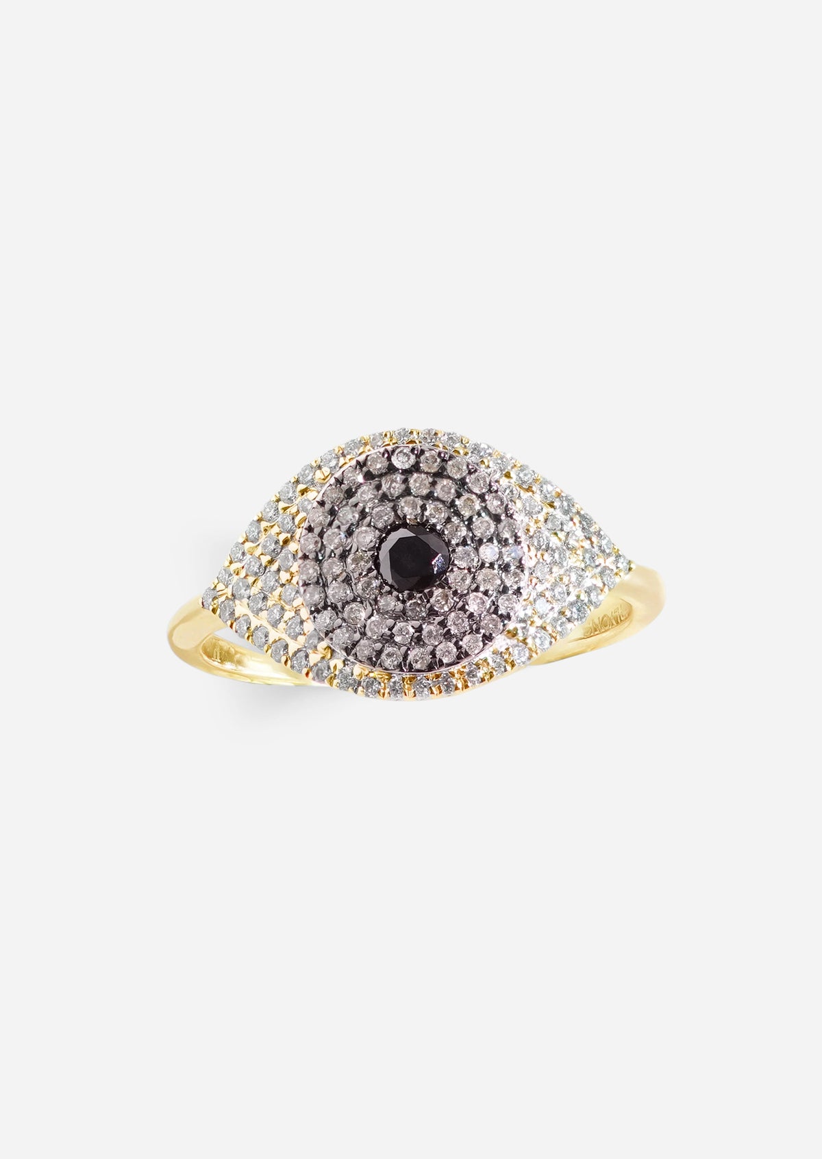 Evil Eye Protector Ring - Brown