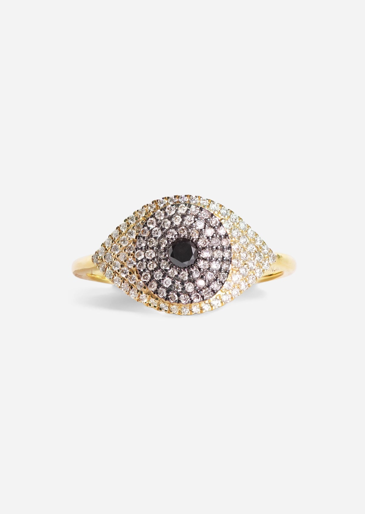 Evil Eye Protector Ring - Brown