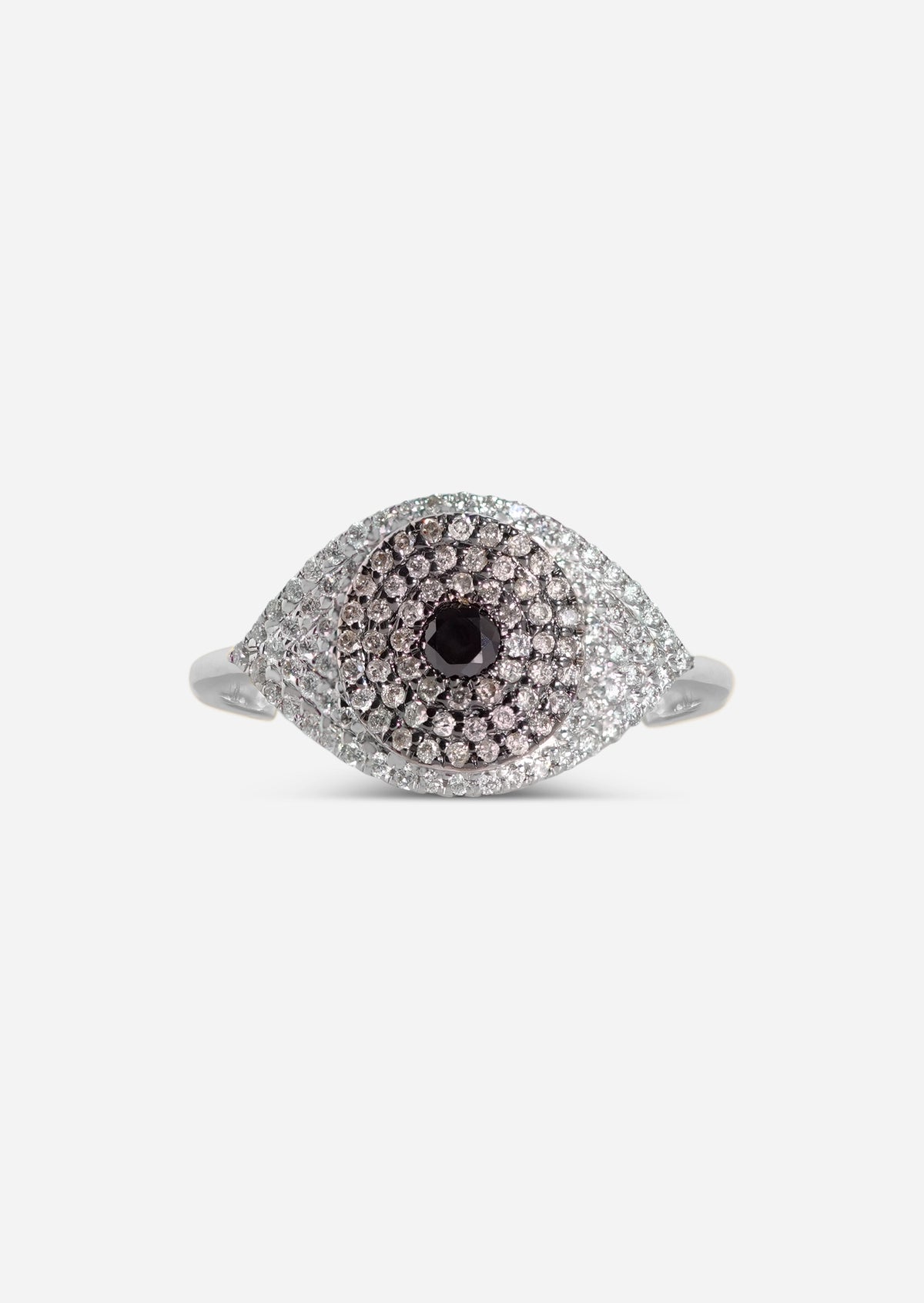 Evil Eye Protector Ring - Brown