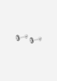 Evil Eye Protector Threaded Flat Back Earring | Single