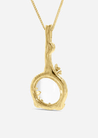 Enchanted Forest Magnifying Glass Pendant