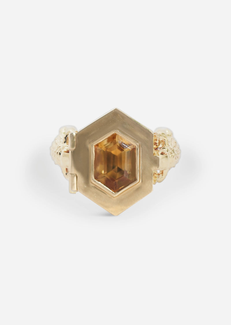 Funeral Ring - Citrine