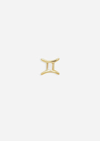 Gemini Threaded Flat Back Earring