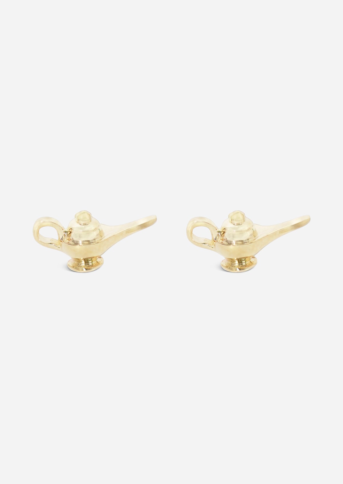 Genie Lamp Threaded Flat Back Earring | Single
