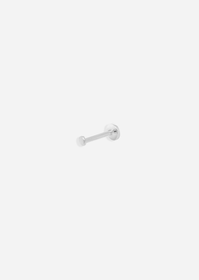 Gold Dome Threaded Flat Back Earring | Single