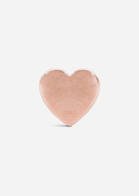 Mini Gold Heart Threaded Flat Back Earring | Single