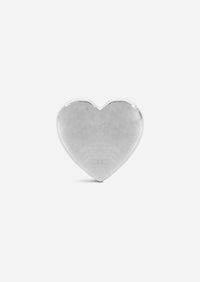 Mini Gold Heart Threaded Flat Back Earring | Single