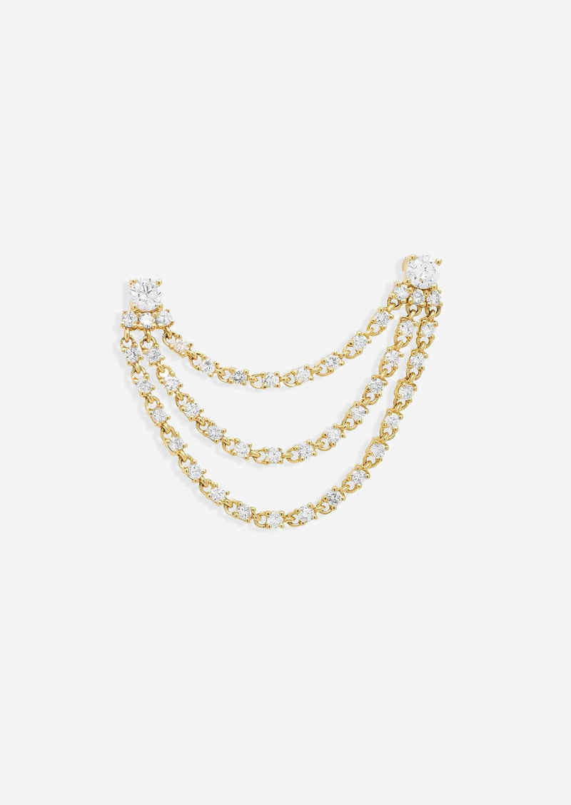 Harper Diamond Loop Earring | Single