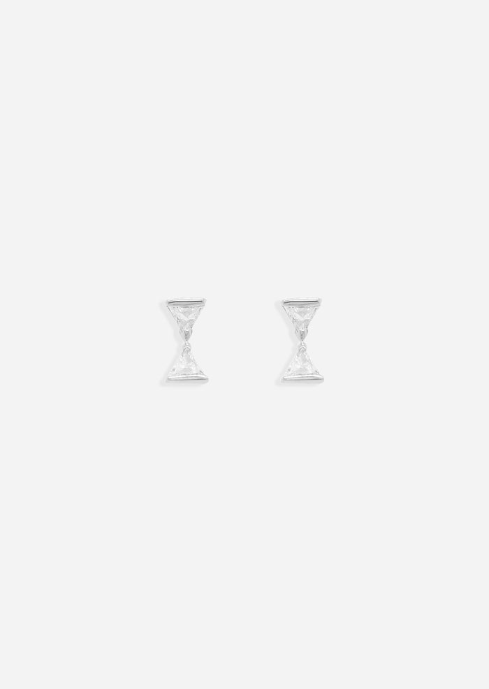 Hourglass Threaded Flat Back Earring | Single