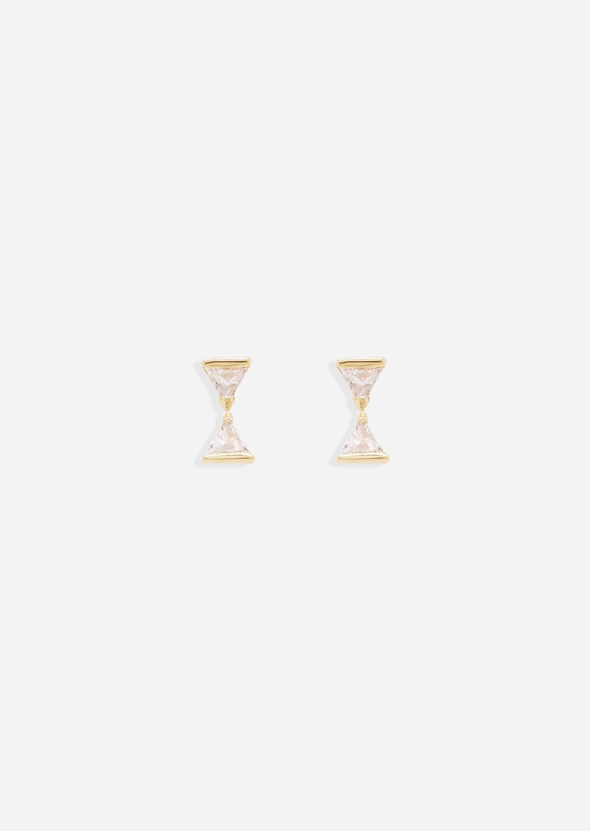 Hourglass Threaded Flat Back Earring | Single