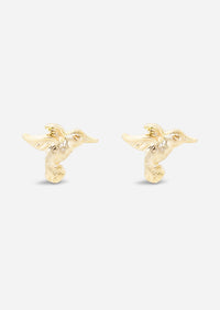 Hummingbird Threaded Flat Back Earring | Single