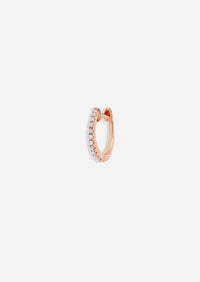Large Diamond Huggie Hoop | Single
