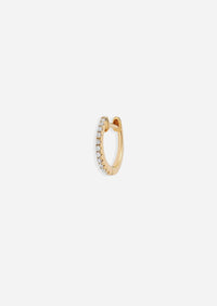 Large Diamond Huggie Hoop | Single