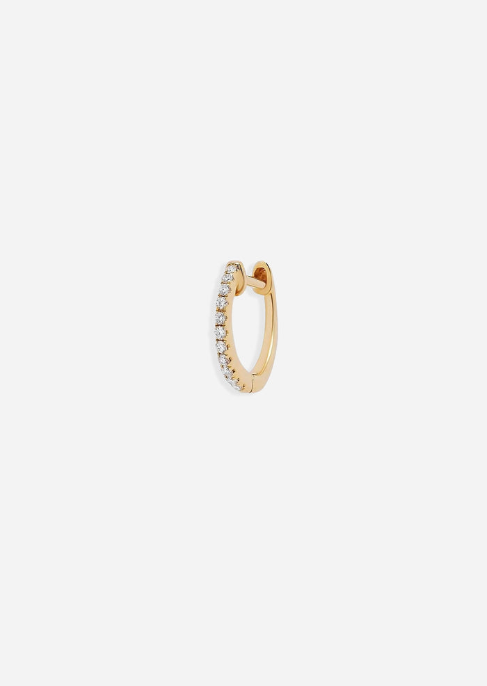 Large Diamond Huggie Hoop | Single
