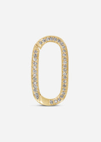 Diamond Oval Link Charm Connector