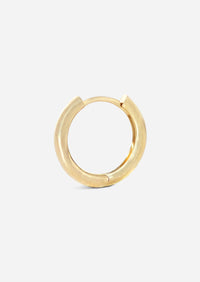 Large Gold Lock Hoop | Single