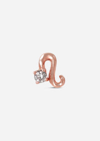 Leo Threaded Flat Back Earring