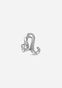 Leo Threaded Flat Back Earring