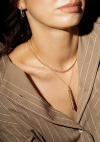 Diamond Curb Chain Necklace