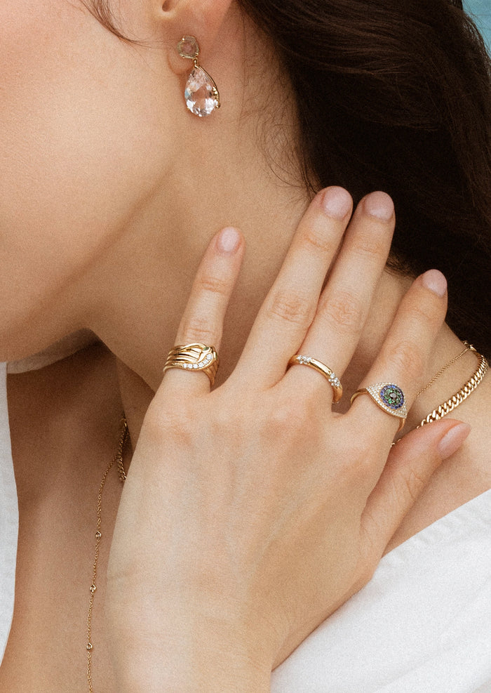 Nile Oasis Earrings - Morganite