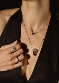 Evil Eye Protector Ring - Brown