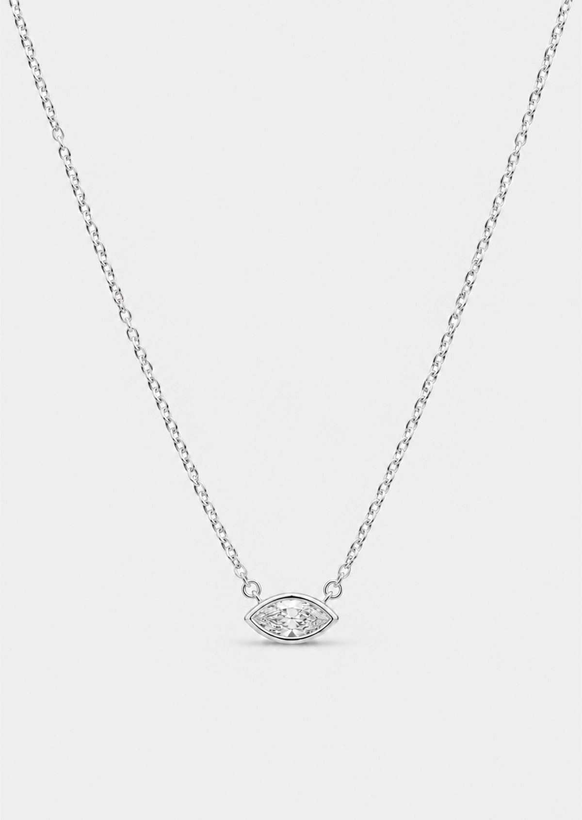 6mm Marquise Diamond Necklace