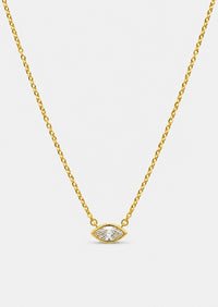 6mm Marquise Diamond Necklace