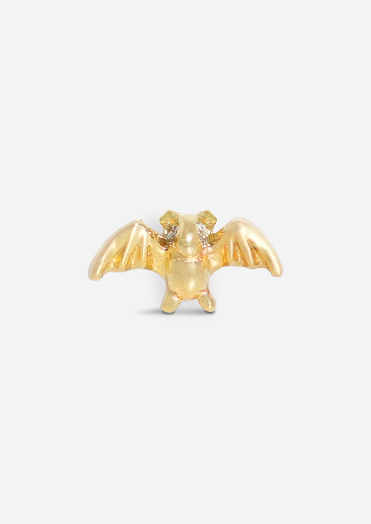 Mini Bat Threaded Flat Back Earring | Single