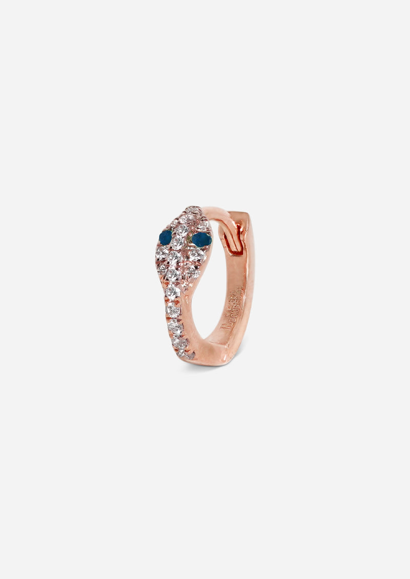 Mini Diamond Snake Huggie Hoop - Sapphire Eyes – Porter Lyons