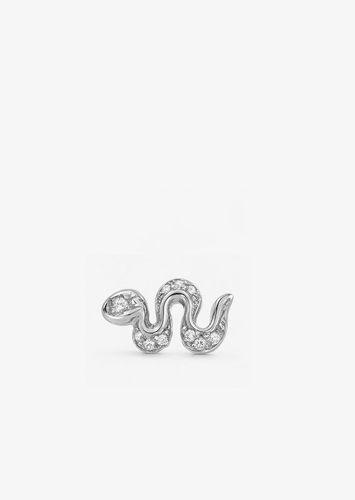 Mini Snake Threaded Flat Back Earring