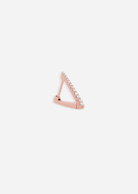 Mini Diamond Triangle Hoop | Single