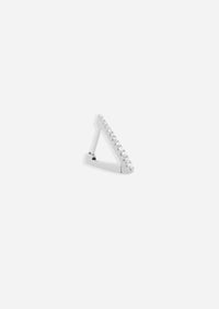 Mini Diamond Triangle Hoop | Single