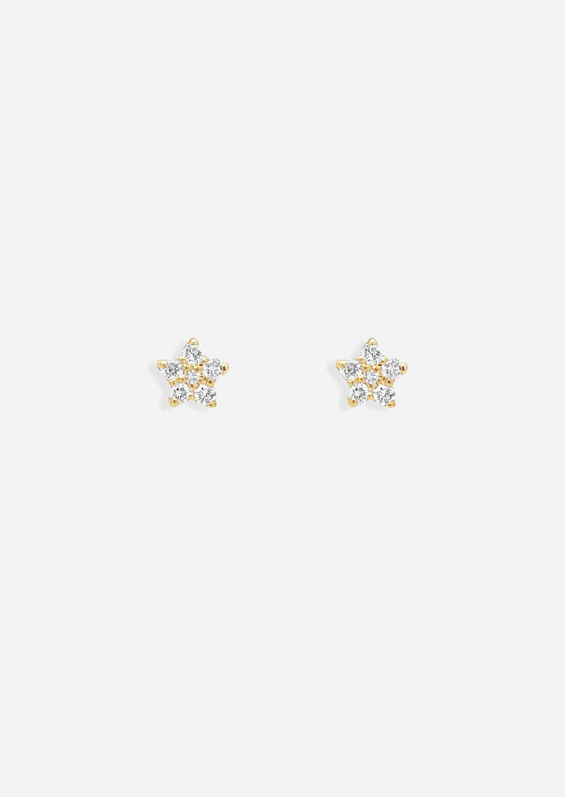 Mini Star Threaded Flat Back Earring | Single