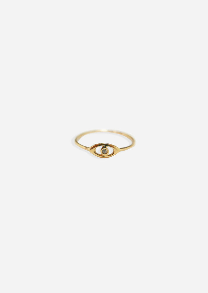 Mini Evil Eye Pinky Ring