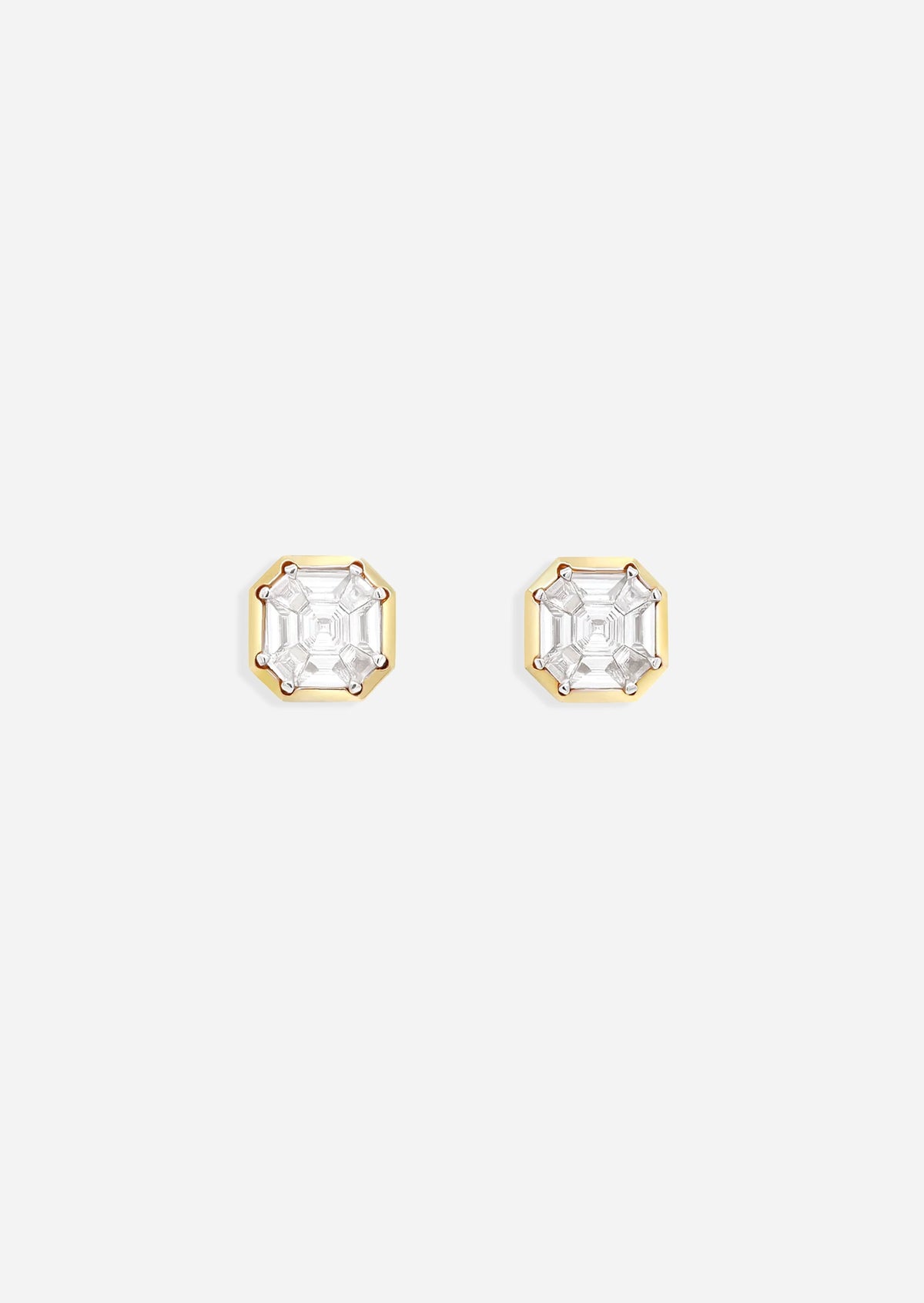 Mirror Asscher Earrings