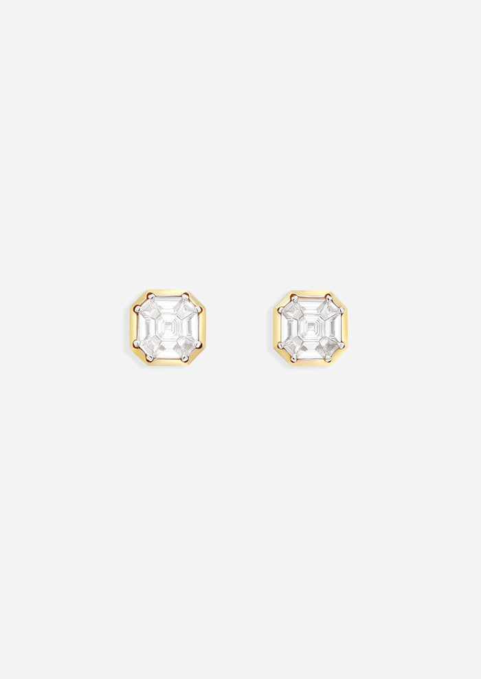 Mirror Asscher Earrings