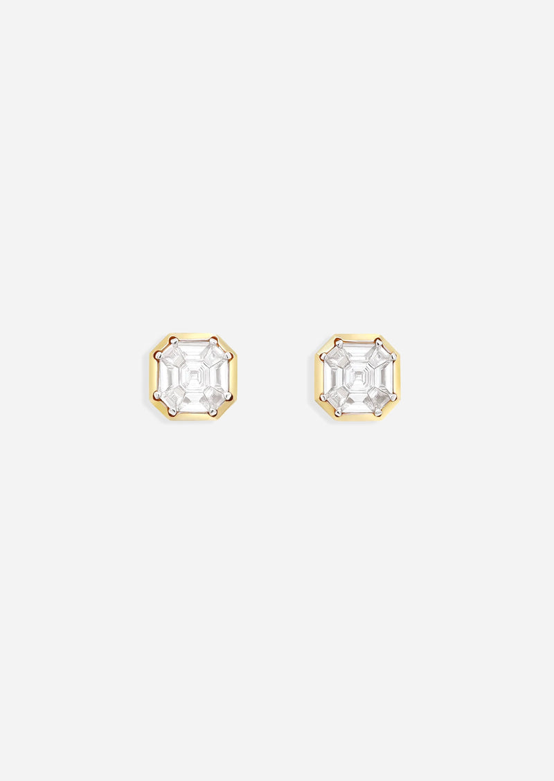 Mirror Asscher Earrings