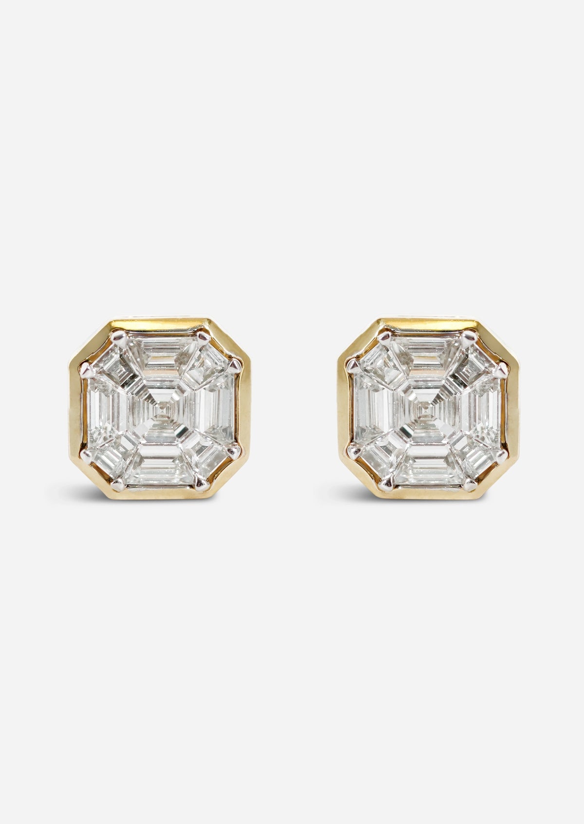 Mirror Asscher Earrings
